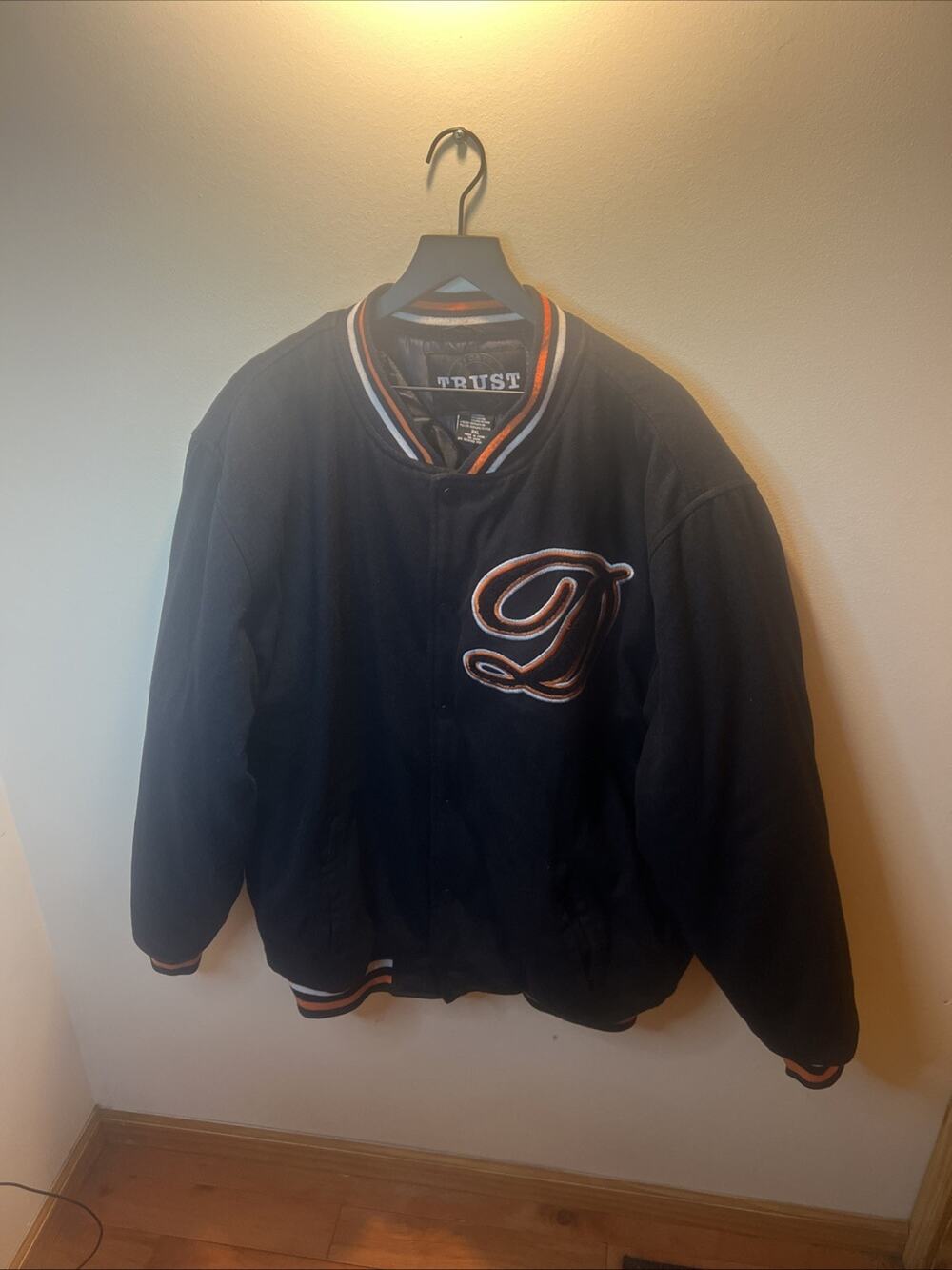 Trust Sports Collection Wool Detroit Tigers Lined Jacket Size 3XL